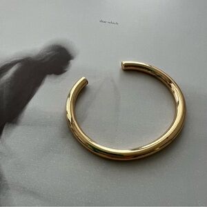 J.CREW Classic Gold Open Cuff Bracelet